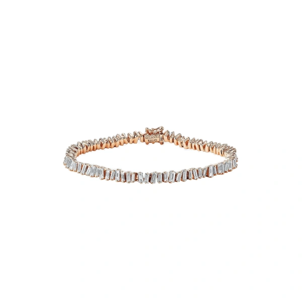 Classic Diamond Tennis Bracelet in 18K Rose Gold, Ref. AKB308-RGX