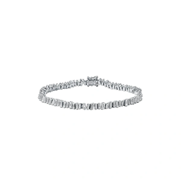 Classic Diamond Tennis Bracelet in 18K White Gold, Ref. AKB308-WGX
