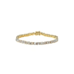 Suzanne Kalan Classic Diamond Tennis Bracelet in 18K Yellow Gold, Ref. AKB308-YGX | Fine Bracelets | Coveti