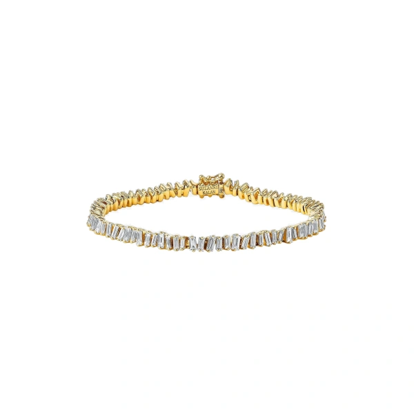 Classic Diamond Tennis Bracelet in 18K Yellow Gold, Ref. AKB308-YGX