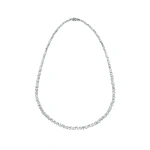 Suzanne Kalan Classic Diamond Tennis Necklace in 18K White Gold | Fine Necklaces | Coveti