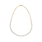 Suzanne Kalan Classic Diamond Tennis Necklace in 18K Yellow Gold | Fine Necklaces | Coveti