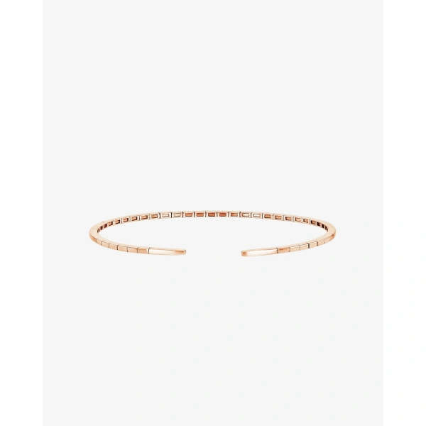 Suzanne Kalan Classic Diamond Thin Bangle in 18K Rose Gold | Fine Bracelets | Coveti