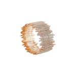 Suzanne Kalan Classic Gold Full Pave Cuff in 18K Rose Gold | Fine Bracelets | Coveti