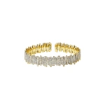 Suzanne Kalan Classic Gold Full Pave Milli Bangle in 18K Yellow Gold | Fine Bracelets | Coveti
