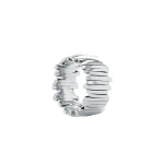 Suzanne Kalan Classic Gold Milli Band in 18K White Gold | Fine Rings | Coveti