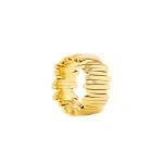 Suzanne Kalan Classic Gold Milli Band in 18K Yellow Gold | Fine Rings | Coveti