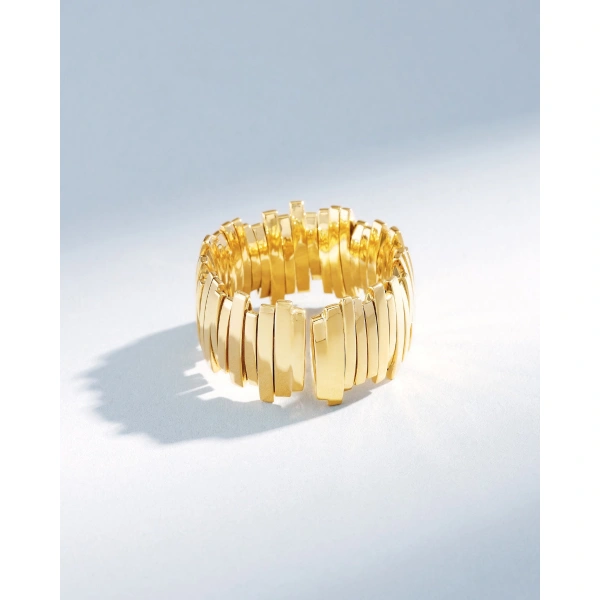 Suzanne Kalan Classic Gold Milli Band in 18K Yellow Gold | Fine Rings | Coveti
