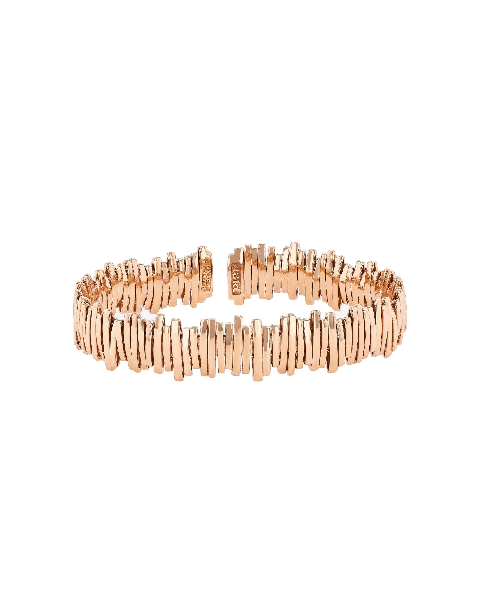 Suzanne Kalan Classic Gold Milli Bangle in 18K Rose Gold Suzanne Kalan Classic Gold Milli Bangle in 18K Rose Gold | Fine Bracelets | Coveti
