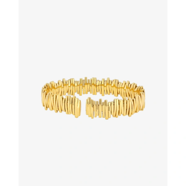 Suzanne Kalan Classic Gold Milli Bangle in 18K Yellow Gold | Fine Bracelets | Coveti