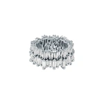 Suzanne Kalan Double Stack Eternity Band in 18K White Gold | Fine Rings | Coveti