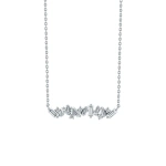 Suzanne Kalan Frenzy Bar Pendant in 18K White Gold | Fine Necklaces | Coveti