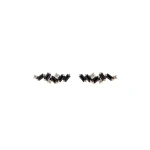 Suzanne Kalan Frenzy Black Sapphire Studs in 18K Rose Gold | Fine Earrings | Coveti