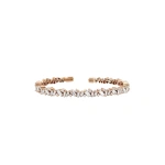 Suzanne Kalan Frenzy Diamond Bangle in 18K Rose Gold | Fine Bracelets | Coveti