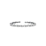Suzanne Kalan Frenzy Diamond Bangle in 18K White Gold | Fine Bracelets | Coveti