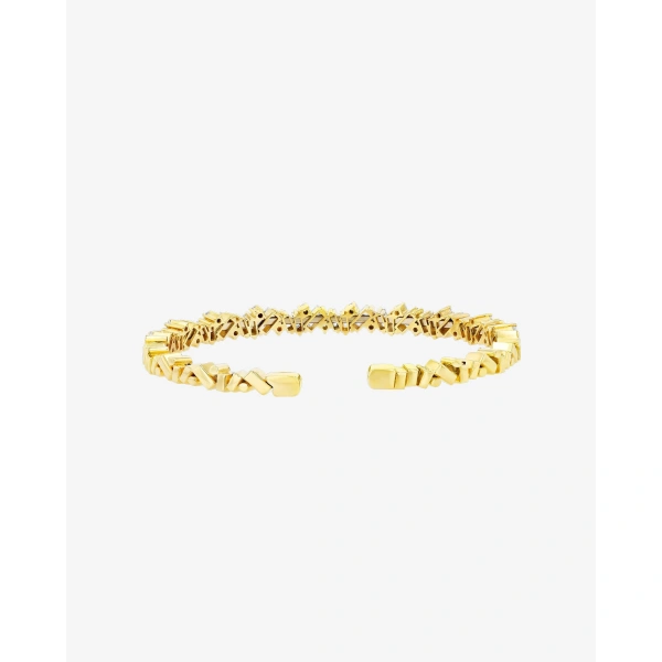 Suzanne Kalan Frenzy Diamond Bangle in 18K Yellow Gold | Fine Bracelets | Coveti