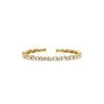 Suzanne Kalan Frenzy Diamond Bangle in 18K Yellow Gold | Fine Bracelets | Coveti