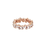 Suzanne Kalan Frenzy Diamond Eternity Band in 18K Rose Gold | Fine Rings | Coveti