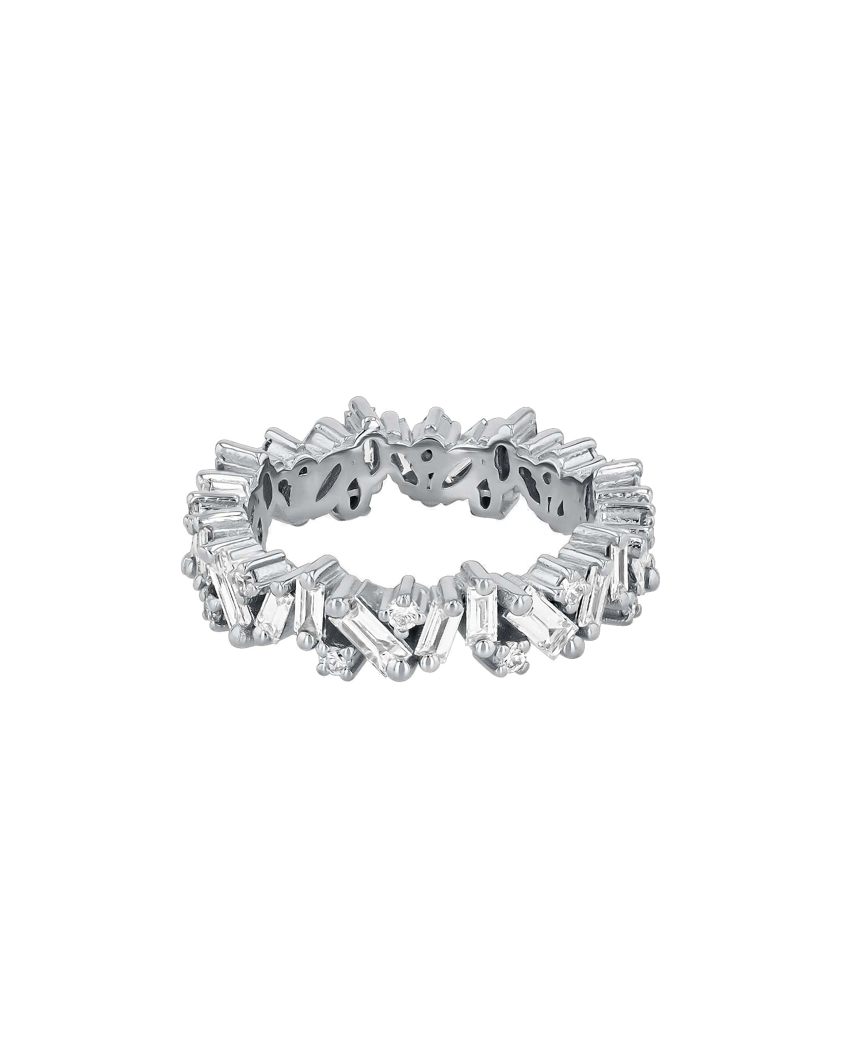 Suzanne Kalan Frenzy Diamond Eternity Band in 18K White Gold Suzanne Kalan Frenzy Diamond Eternity Band in 18K White Gold | Fine Rings | Coveti