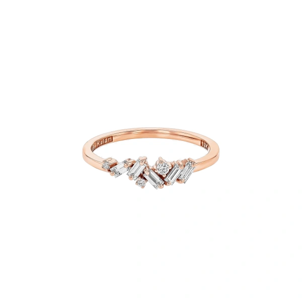 Frenzy Diamond Ring in 18K Rose Gold