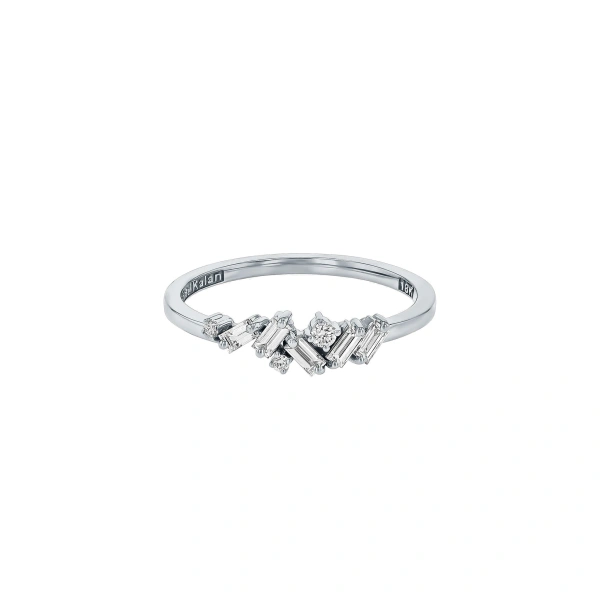 Frenzy Diamond Ring in 18K White Gold