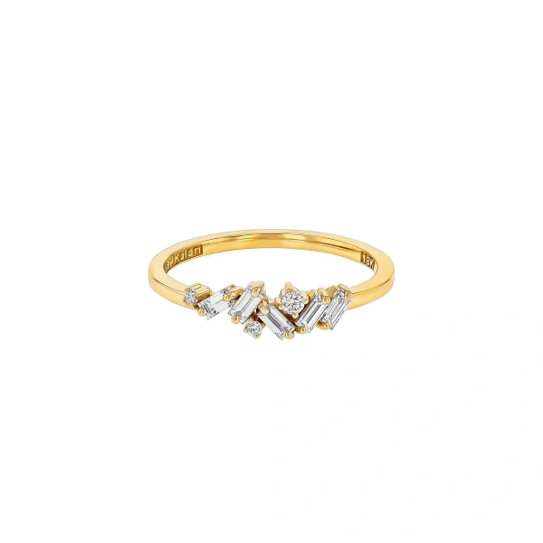 Frenzy Diamond Ring in 18K Yellow Gold