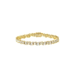 Suzanne Kalan Frenzy Diamond Tennis Bracelet in 18K Yellow Gold | Fine Bracelets | Coveti