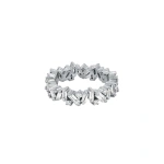 Suzanne Kalan Frenzy Eternity Band in 18K White Gold | Fine Rings | Coveti