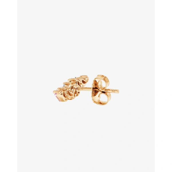 Suzanne Kalan Frenzy Pastel Sapphire Studs in 18K Rose Gold | Fine Earrings | Coveti