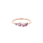 Suzanne Kalan Frenzy Pink Sapphire Ring in 18K Rose Gold | Fine Rings | Coveti