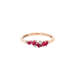 Suzanne Kalan Frenzy Ruby Ring in 18K Rose Gold | Fine Rings | Coveti