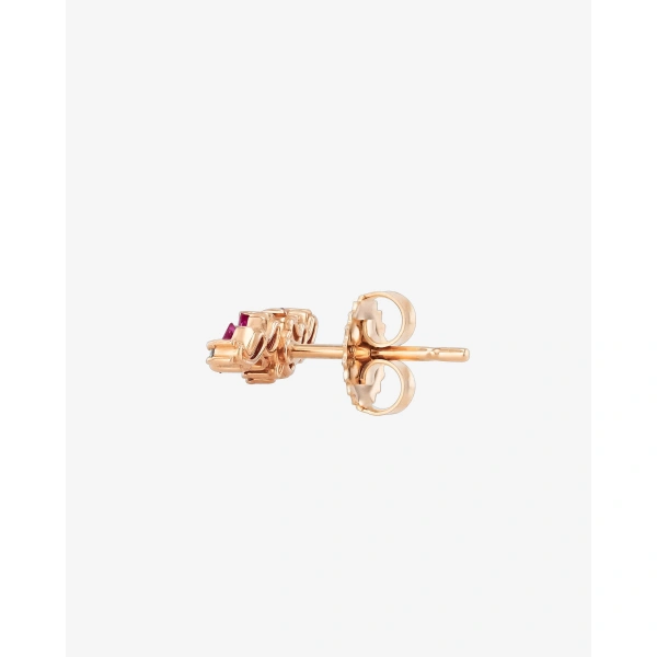 Suzanne Kalan Frenzy Ruby Studs in 18K Rose Gold | Fine Earrings | Coveti
