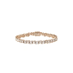 Suzanne Kalan Frenzy Tennis Bracelet in 18K Rose Gold | Fine Bracelets | Coveti