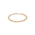Suzanne Kalan Gilded Cluster Chain Bracelet in 18K Rose Gold | Fine Bracelets | Coveti