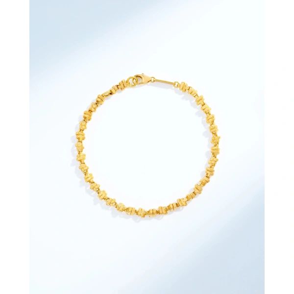 Suzanne Kalan Gilded Cluster Chain Bracelet in 18K Yellow Gold | Fine Bracelets | Coveti