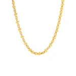 Suzanne Kalan Gilded Cluster Midi Chain Necklace in 18K Yellow Gold | Fine Necklaces | Coveti