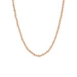 Suzanne Kalan Gilded Cluster Mini Chain Necklace in 18K Rose Gold | Fine Necklaces | Coveti