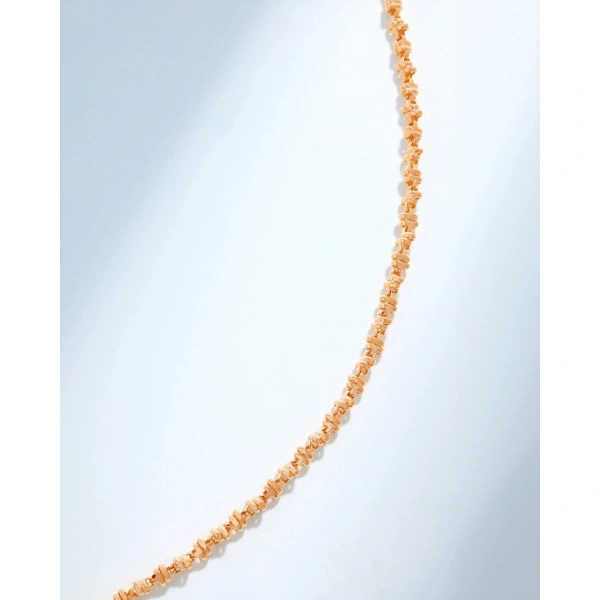 Suzanne Kalan Gilded Cluster Mini Chain Necklace in 18K Rose Gold | Fine Necklaces | Coveti