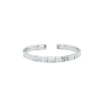 Suzanne Kalan Gilded Diamond Bangle in 18K White Gold | Fine Bracelets | Coveti