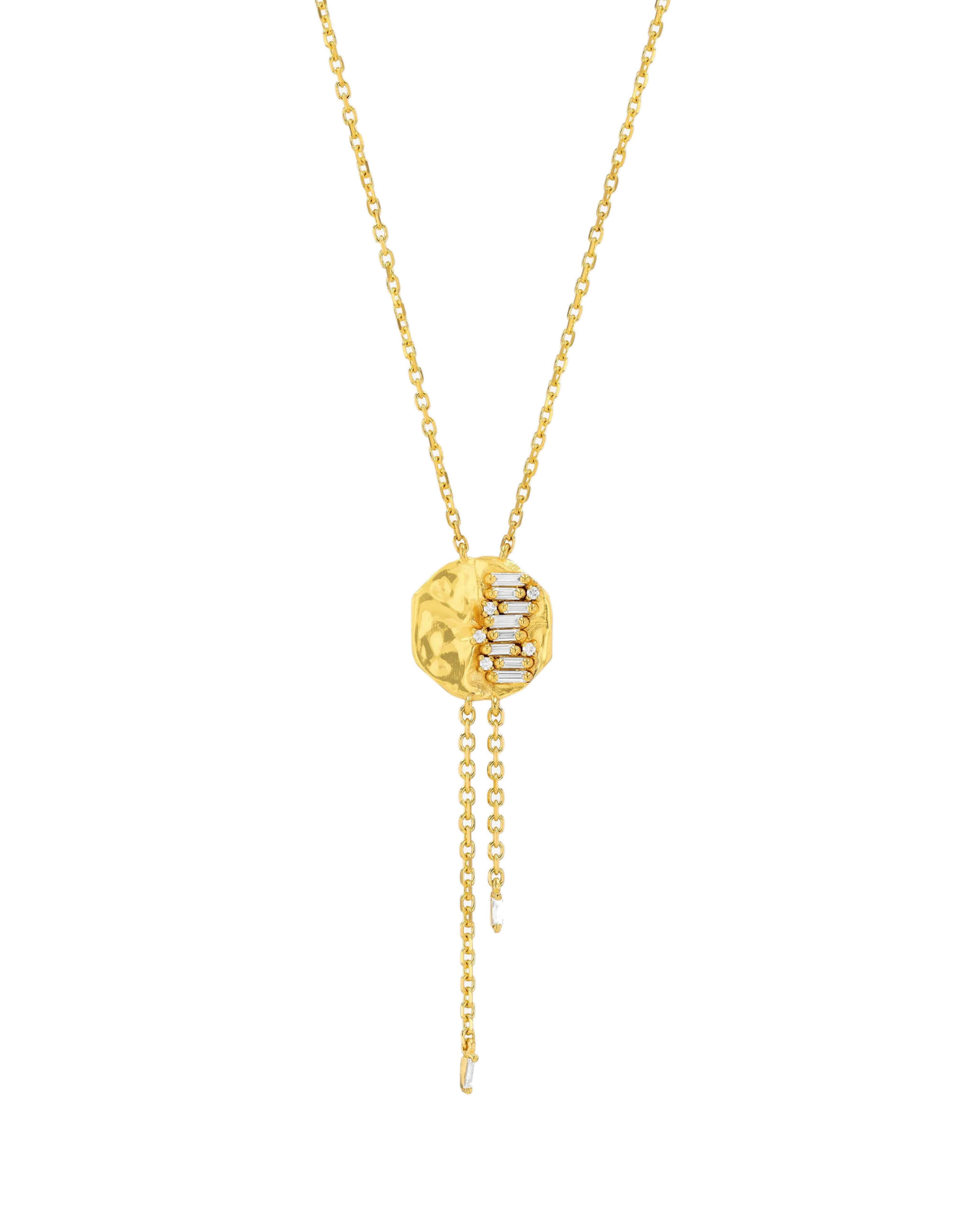 Suzanne Kalan Gilded Diamond Lariat Necklace in 18K Yellow Gold Suzanne Kalan Gilded Diamond Lariat Necklace in 18K Yellow Gold | Fine Necklaces | Coveti