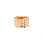 Suzanne Kalan Gilded Diamond Milli Band in 18K Rose Gold | Fine Rings | Coveti