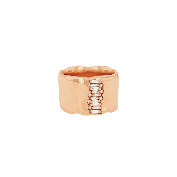 Gilded Diamond Milli Band in 18K Rose Gold