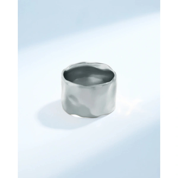 Suzanne Kalan Gilded Diamond Milli Band in 18K White Gold | Fine Rings | Coveti