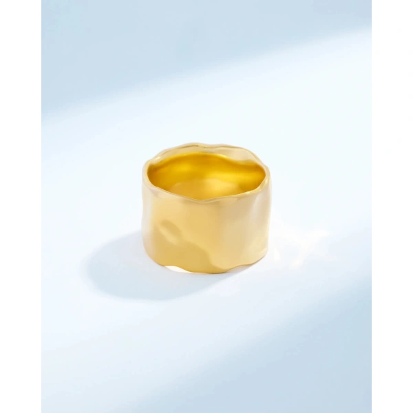 Suzanne Kalan Gilded Diamond Milli Band in 18K Yellow Gold | Fine Rings | Coveti