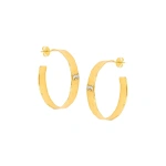 Suzanne Kalan Gilded Diamond Milli Hoops in 18K Yellow Gold | Fine Earrings | Coveti