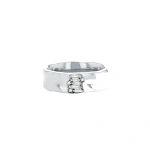 Suzanne Kalan Gilded Diamond Mini Band in 18K White Gold | Fine Rings | Coveti