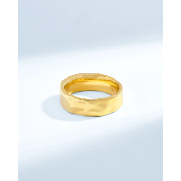 Suzanne Kalan Gilded Diamond Mini Band in 18K Yellow Gold | Fine Rings | Coveti