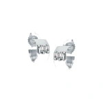 Suzanne Kalan Gilded Diamond Mini Hoops in 18K White Gold | Fine Earrings | Coveti