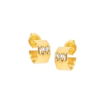 Suzanne Kalan Gilded Diamond Mini Hoops in 18K Yellow Gold | Fine Earrings | Coveti