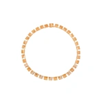 Suzanne Kalan Gilded Diamond Riviere Necklace in 18K Rose Gold | Fine Necklaces | Coveti
